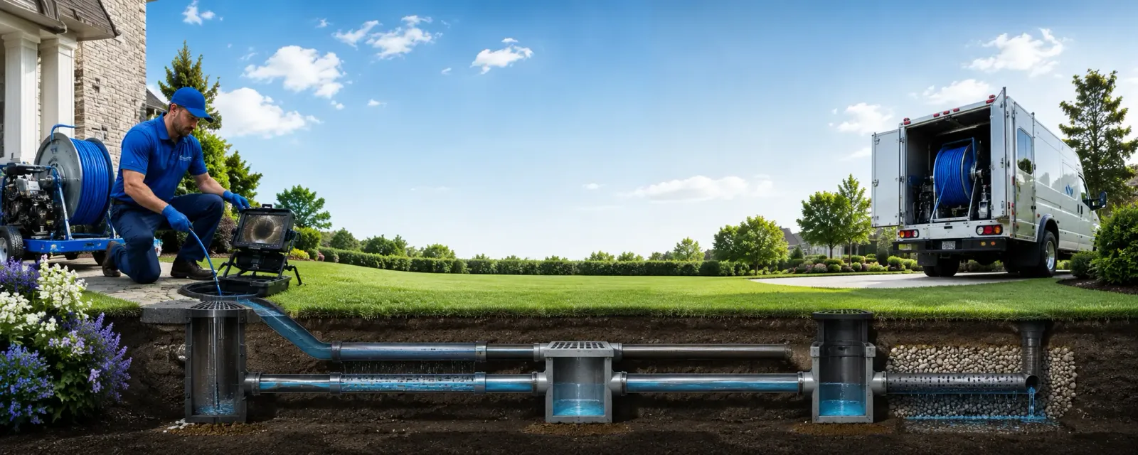 Outdoor drain cleaning information for Benson, VT